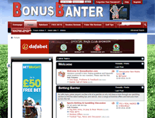 Tablet Screenshot of bonusbanter.com